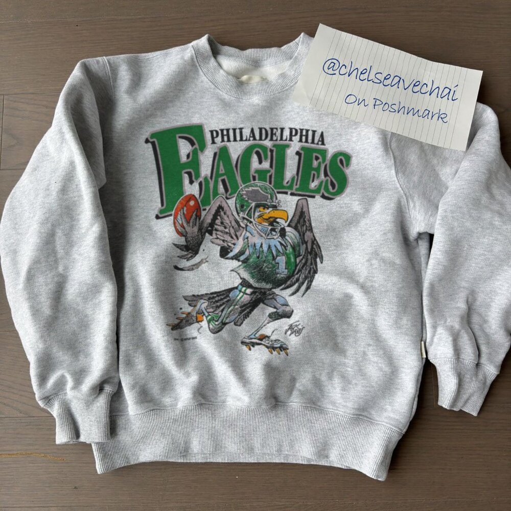 Vintage Philadelphia Eagles Football Sweatshirt Retro 90s NFL Eagles Shirt tee